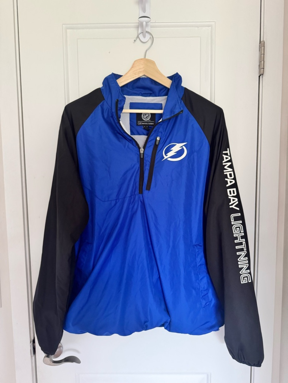 NHL Tampa Bay Lightning Blue and Black Performance Jacket